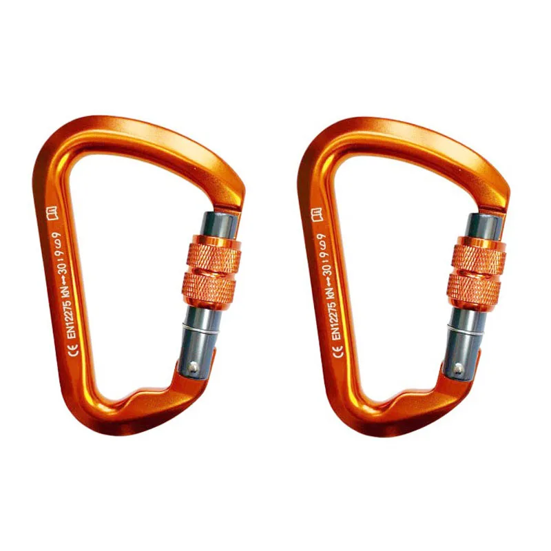 NONE Outdoor Karabiner Klettern Berglandung 30kN Haken Hohe Höhe Karabiner Aluminium Legierung Sicherheit Schnalle Ausrüstung 9