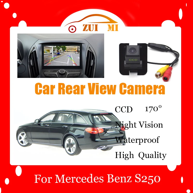 

Car Reverse Rear View Camera For Mercedes Benz S250 Waterproof CCD Full HD Night Vision Backup Parking Camera