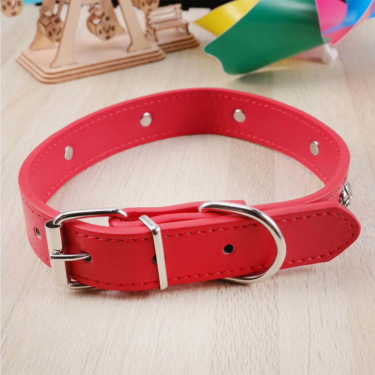 

1Pcs Halloween Pet Skull Collar Red Adjustable Cute Dog Cat Puppy Supplies Outdoor Fashion Accessory Dog Collar