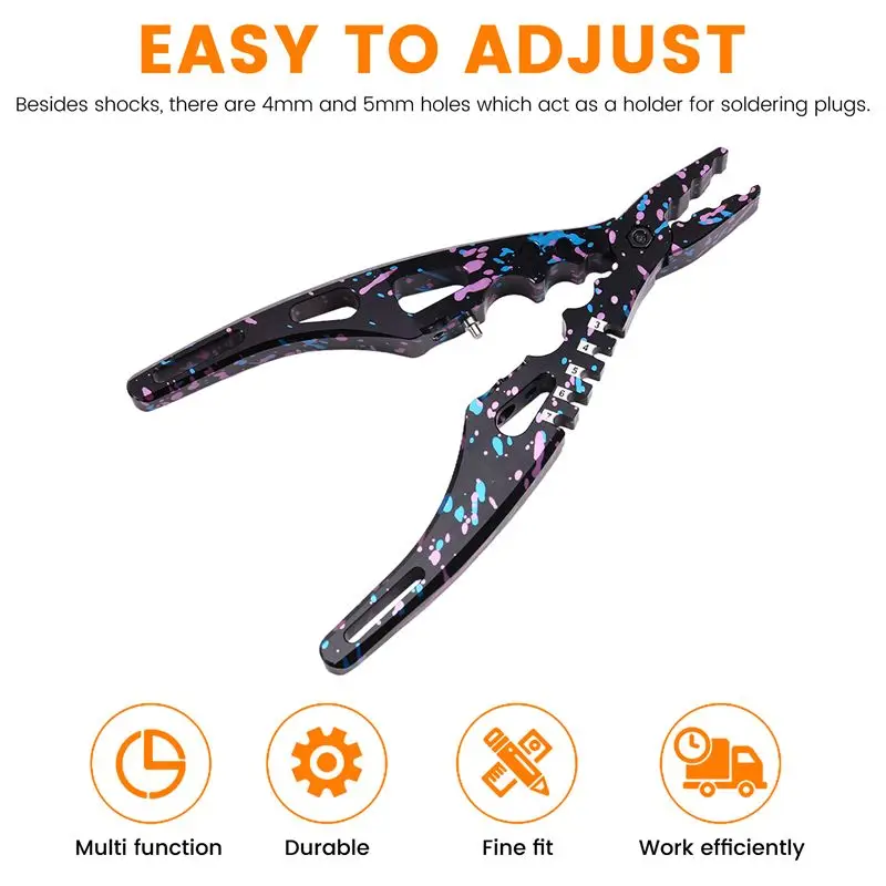BEDW-Professional Multi Tool Metal Clamp Shock Pliers Ball Head Clip For RC 1/8 1/10 1/14 RC Car Crawler