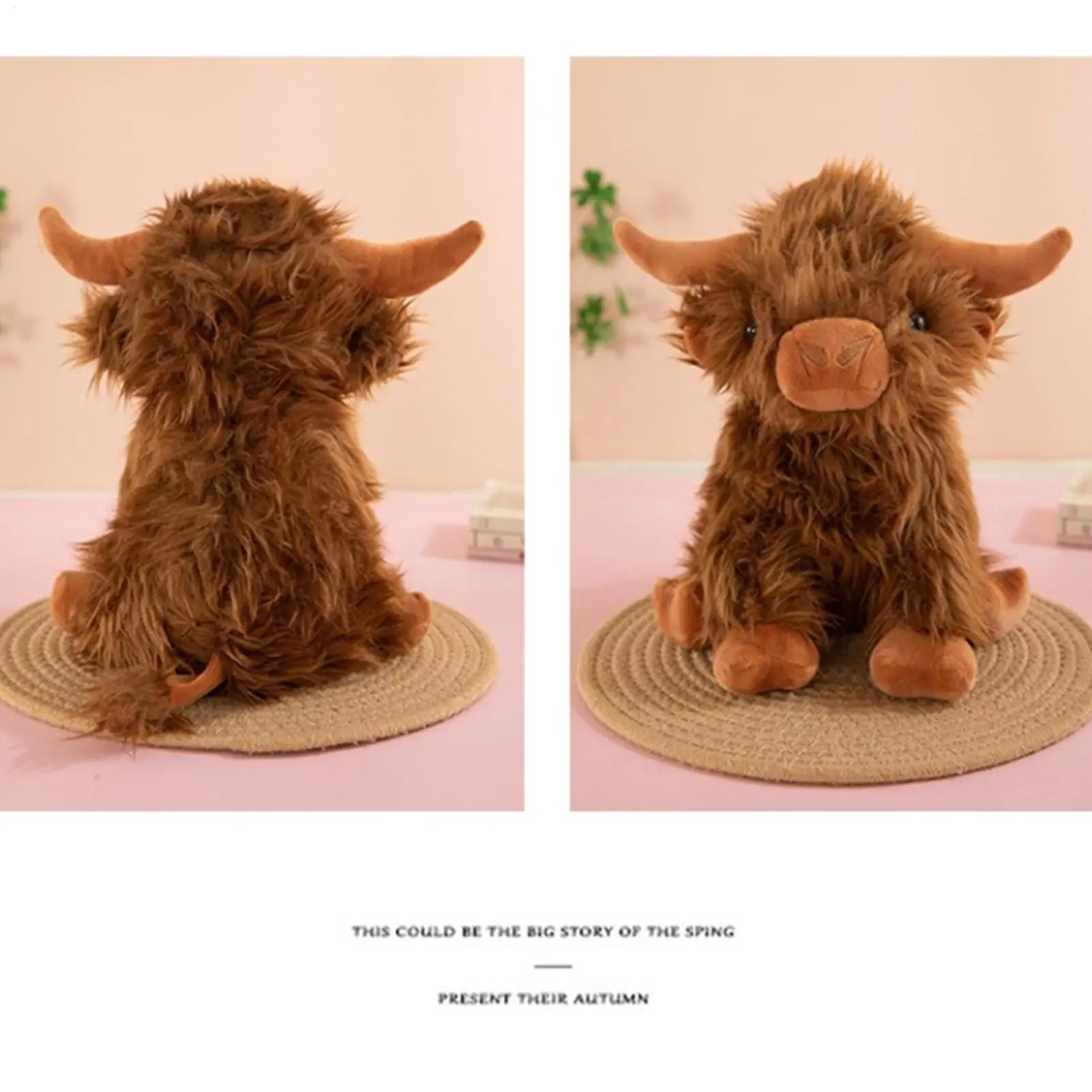 

Cow Stuffed Animal Cute Hugging Toy Plush Cow Adorable Cattle Stuffed Doll For Kids Adults Nursery Desk Sofa Bedside Car