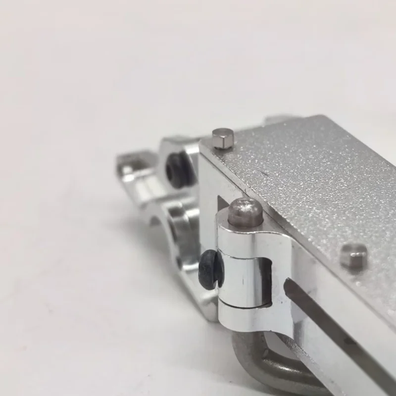 1 Paar schwarze Metallstützbeine für 1/14 Tamiya RC Truck 40-Fuß-Anhänger Sattelzug DIY-Teile LKW DIY-Zubehör Spielzeug – Detail 11