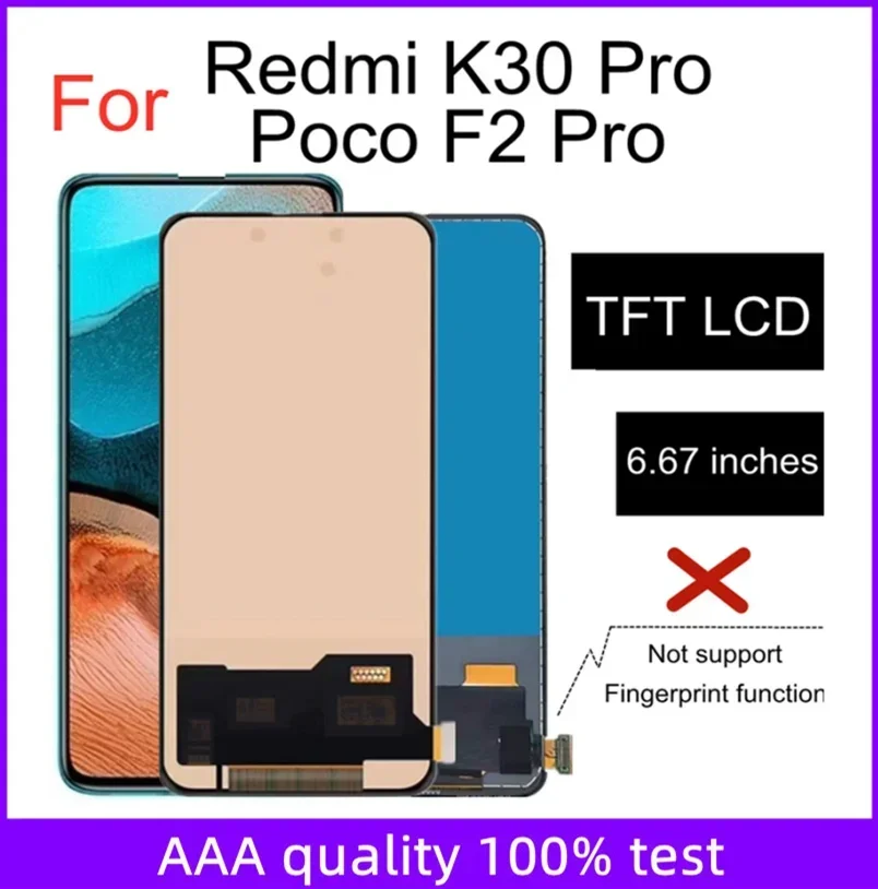 

6.67" LCD For Xiaomi Redmi K30 Pro Zoom LCD Display Touch Screen Digitizer Replacement For Xiaomi Pocophone Poco F2 Pro LCD