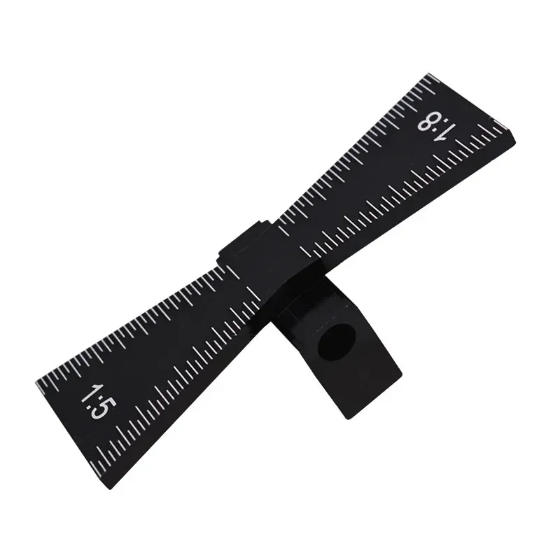 Guide Tool with Scale Dovetail Template Size 1: 5 and 1: 8 Aluminum Alloy Dovetail Marker Hand Cut Wood Joints Gauge Dovetail