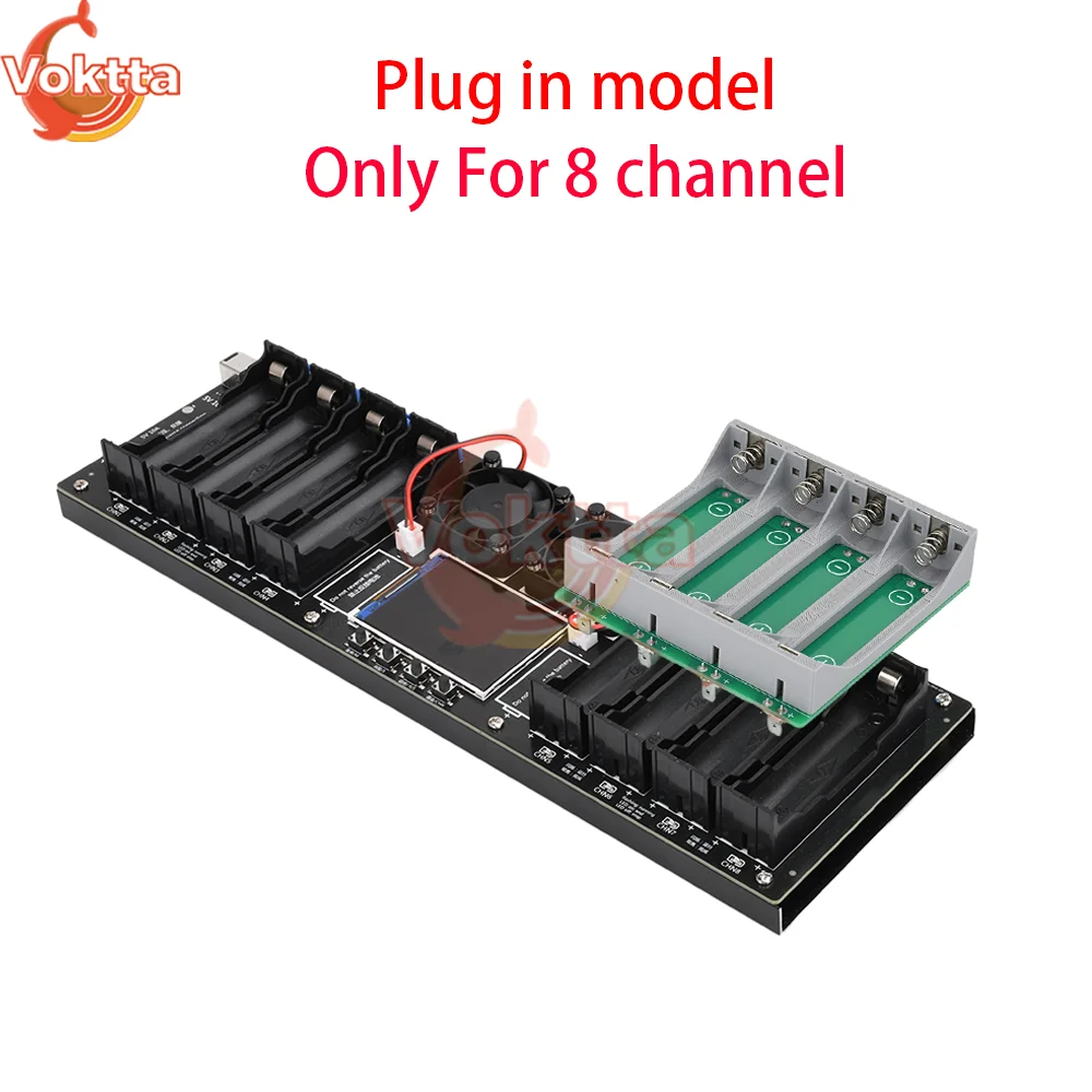 DIY 21700 Batterijtester 4*21700 Power Detector Module voor Test 4/8 Kanaals 18650 Lithiumbatterij Capaciteit Interne Weerstand