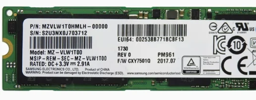 

Для ноутбука Samsung NVME M2 M.2 PM961 PM981A PM991 512G 1 ТБ Твердотельный накопитель PCIE 3,0 512 ГБ 1T здоровье 100%