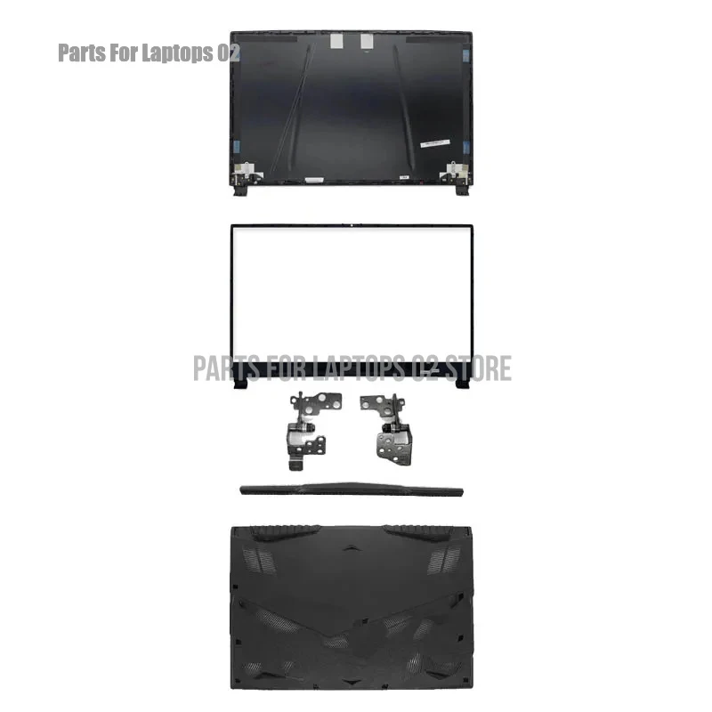 PP New Hinges Leopard Laptop Top Case Screws 17.3 Inch LCD Screen Back Cover Front Bezel For MSI GE75 GP75 GL75 9SD MS-17E1 17E5