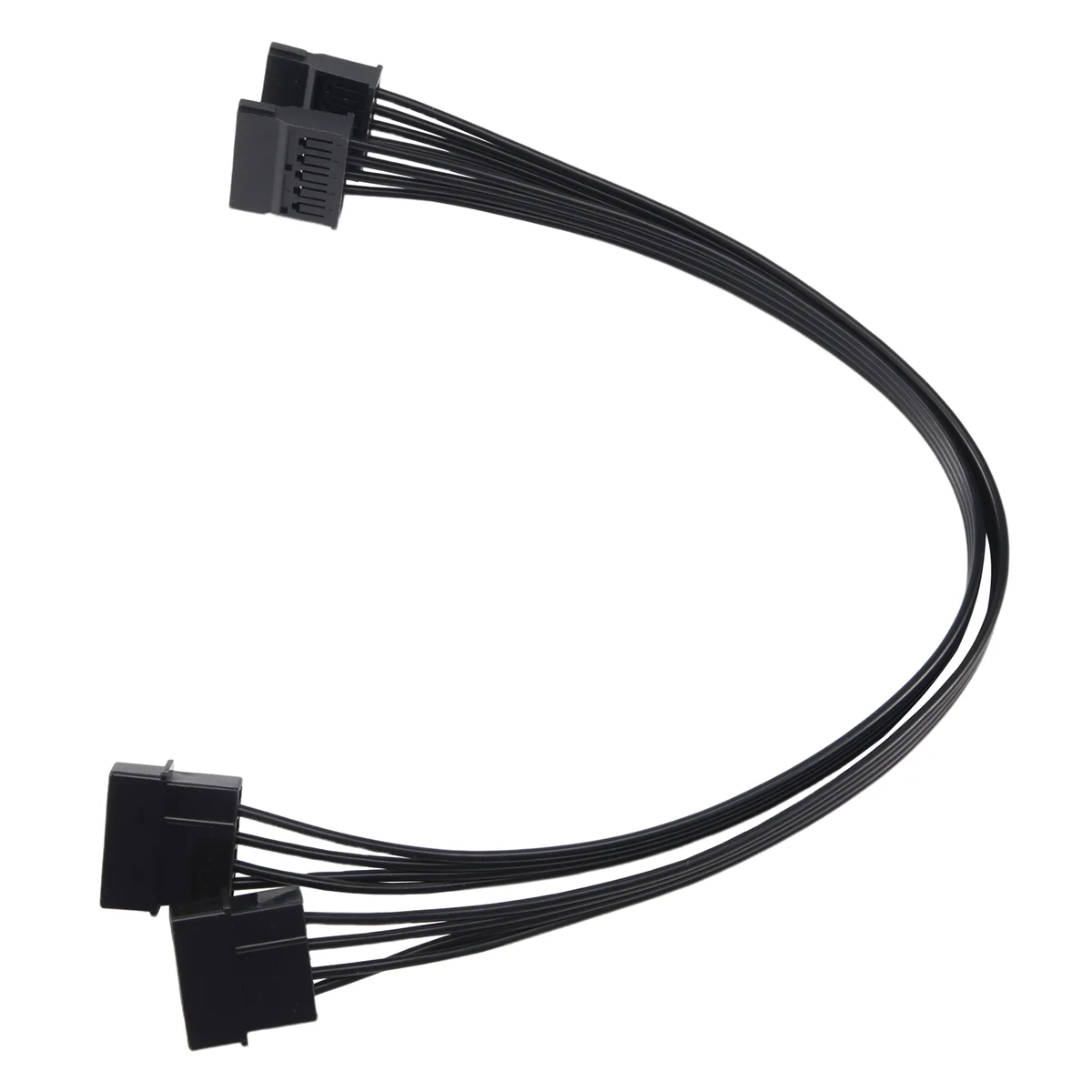 N35R_DU Molex IDE Convertidor de corriente SATA macho de 4 pines a hembra de 15 pines, paquete de 2