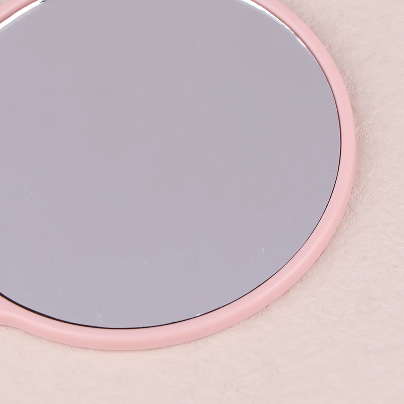 Round Handheld Makeup Mirror with Handle – Compact Vanity Mirror for Eyelash Extensions, SPA, and Salon Use