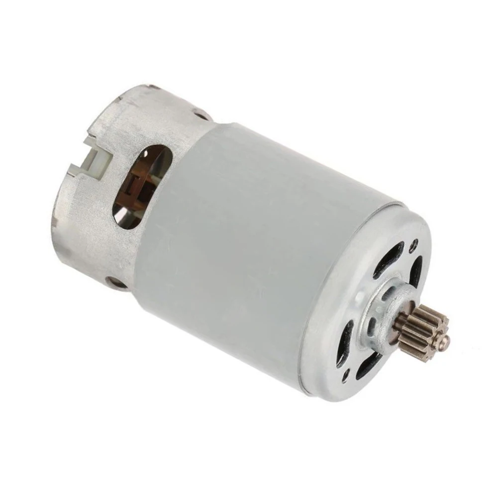 Practical Motor For GSR 1440-li Silver Spare Part 12 Teeth 14.4V Diameter 10mm Metal Precise For Cordless Drill