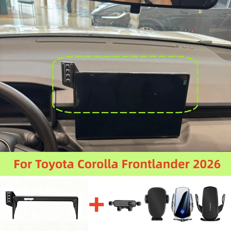 Car Phone Holder Base for 10.25-inch Screen, Compatible with 2026 Toyota Corolla Frontlander, Custom Fit Original Car Structure