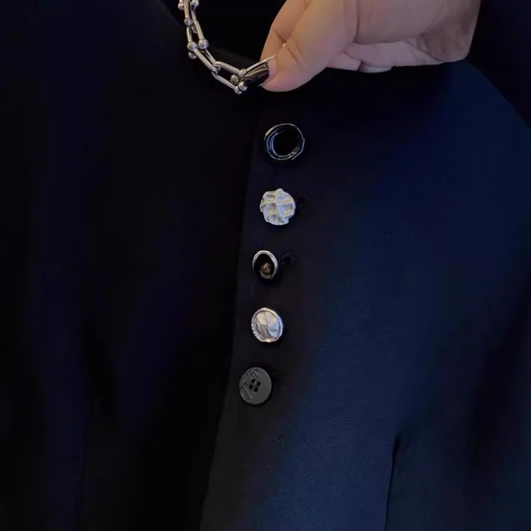 Gilet décontracté pour femme, col en V, bouton unique, Thiened, printemps automne, superposition polyvalente, vêtement d'extérieur tendance