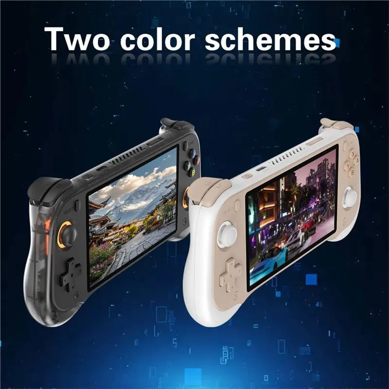 H55 Retro Video Handheld Game Console 5.5 Inch HD IPS Screen, 8+ 64G Storage, Dual Hall Joystick& 20+ Emulators Player