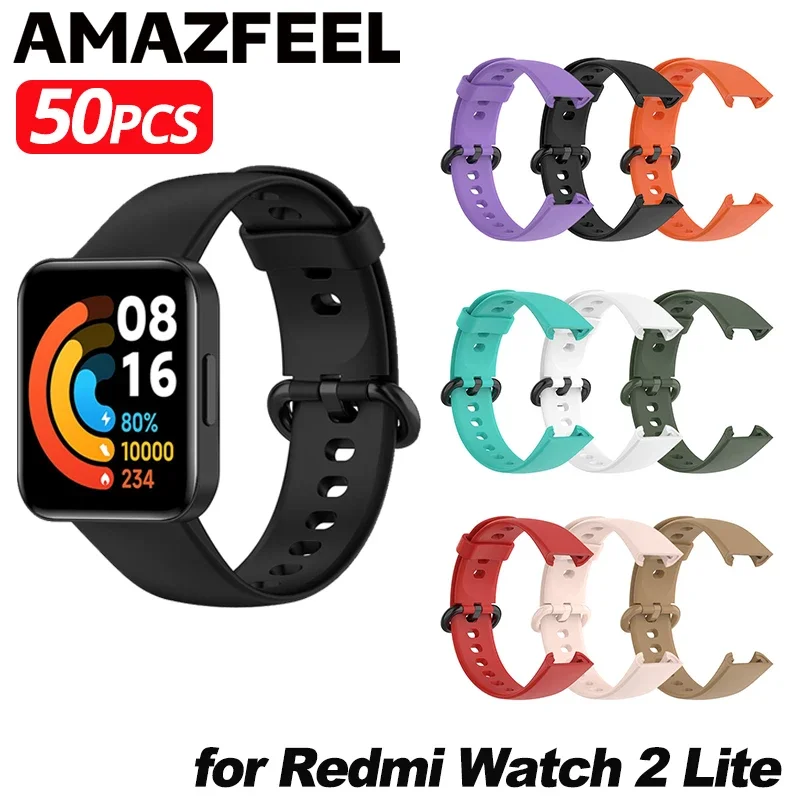 1 Pack Silicone Strap For Redmi Watch 2 Lite Bracelet Watchband for Xiaomi Mi Watch Lite Smart Watch Belt Wristband