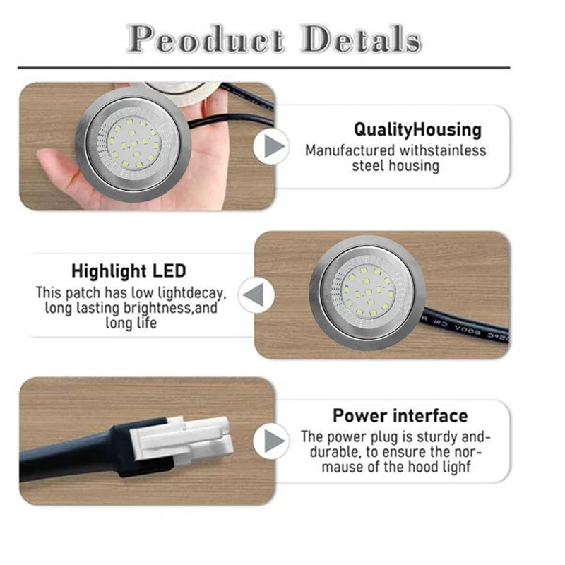 2 Pcs 1.5W Range Hood Light Bulbs 12VDC Kitchen Cooker Hood Light Bulbs Kitchen Light Replacement Light Bulbs-A57M