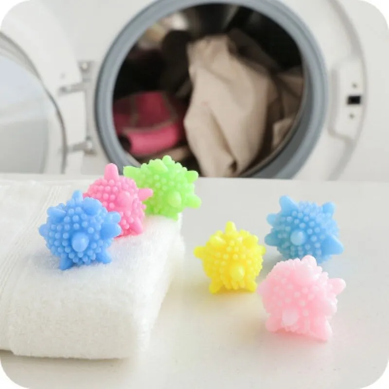 10Pcs/Set Laundry Ball Reusable Household Washing Clothes Softener Remove Dirt Clean Shape PVC Solid 2022