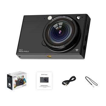 D7 4K Digital Camera 2.83 inch IPS Screen HD Camera 28x Optical Zoom Portable Vlogging Camera
