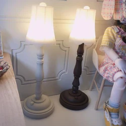 1:12 Dollhouse Miniature Floor lamp LED Light Dollhouse Furniture Toy