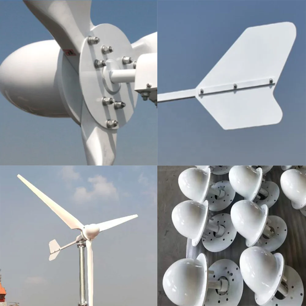 New Energy DIY Wind Power Generator High Strength Fiber Glass Blades 2KW Turbine Accessories 1.4m Length 3 Blades Factory