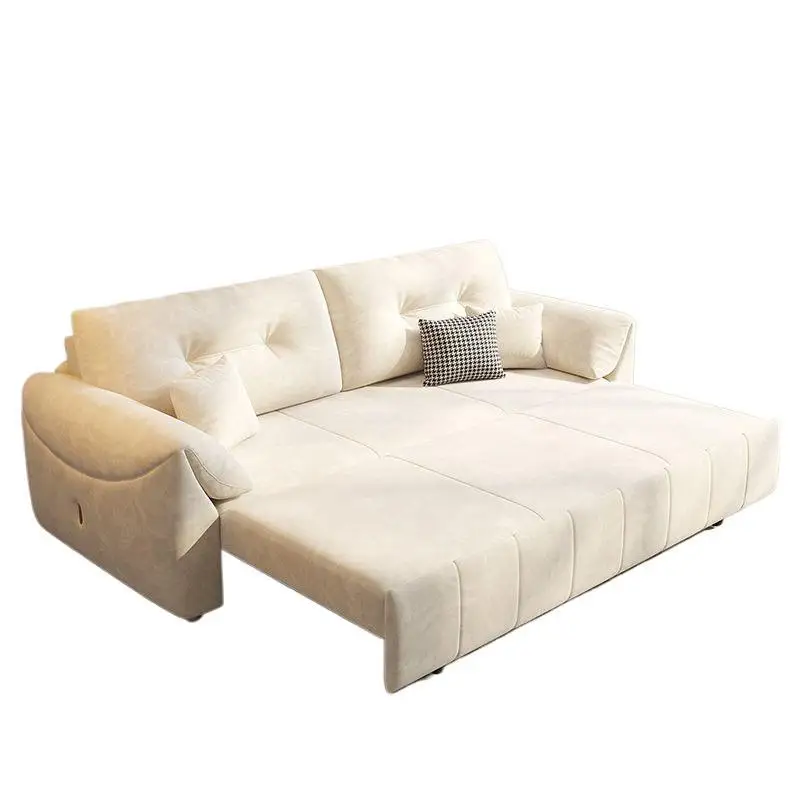 

Two purpose bed dual-purpose foldable integrated small apartment cream wind storage single and double