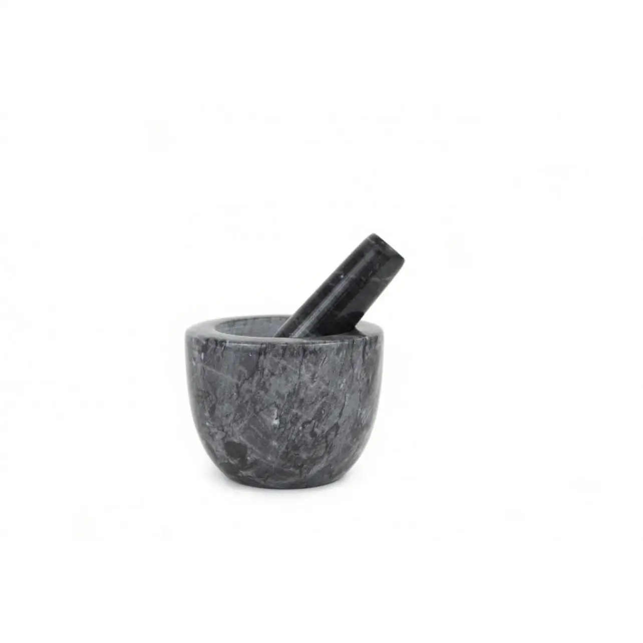 Maxhome-mortar granite with hand, durable, durable, spices, herbs, grinding, polished stone, 8X10.5CM