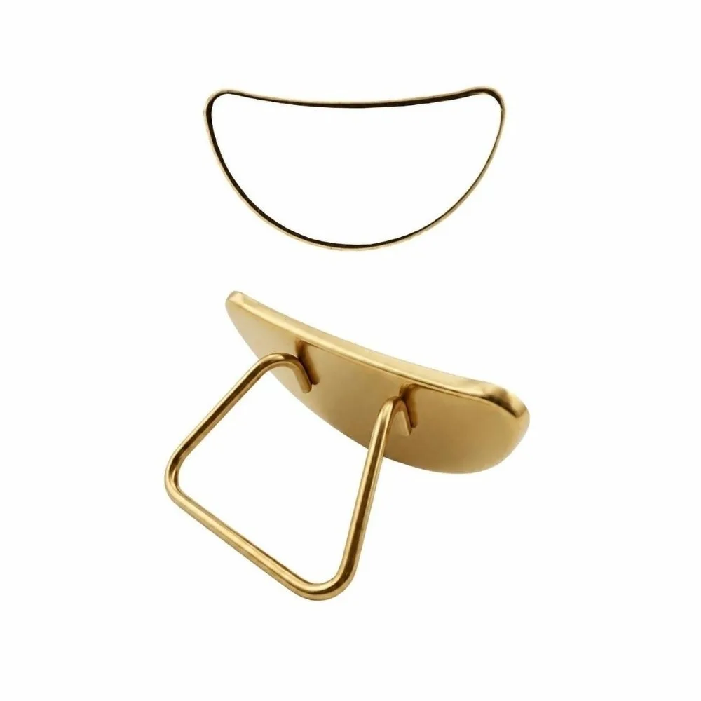 High-Precision Eyelash Inspection Mirror Stainless Steel Holder Handleless Design Lash Extension Application Mirror