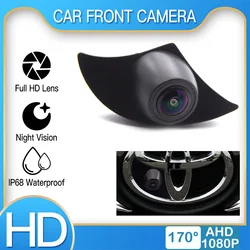 AHD 1080P Fisheye Len Car Front View Camera For Toyota RAV4 Reiz Vios Highlander Prado2700 4000 COROLLA E170 E180 Logo HD Camera