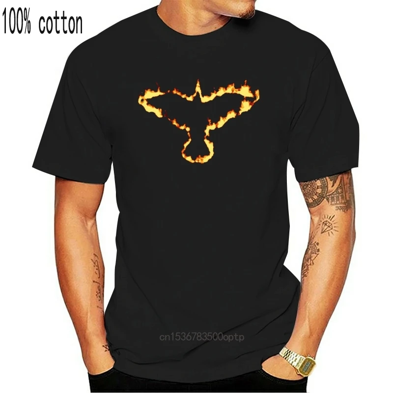 Camiseta de The Flaming Crow v1, color negro, todas las tallas, S-5XL