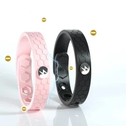 Fashion Bio Silica Gel Adjustable Energy Bracelet Negative Ion Anti-static Anti Fatigue Vehicle Sports Couple Health Wrist Strap