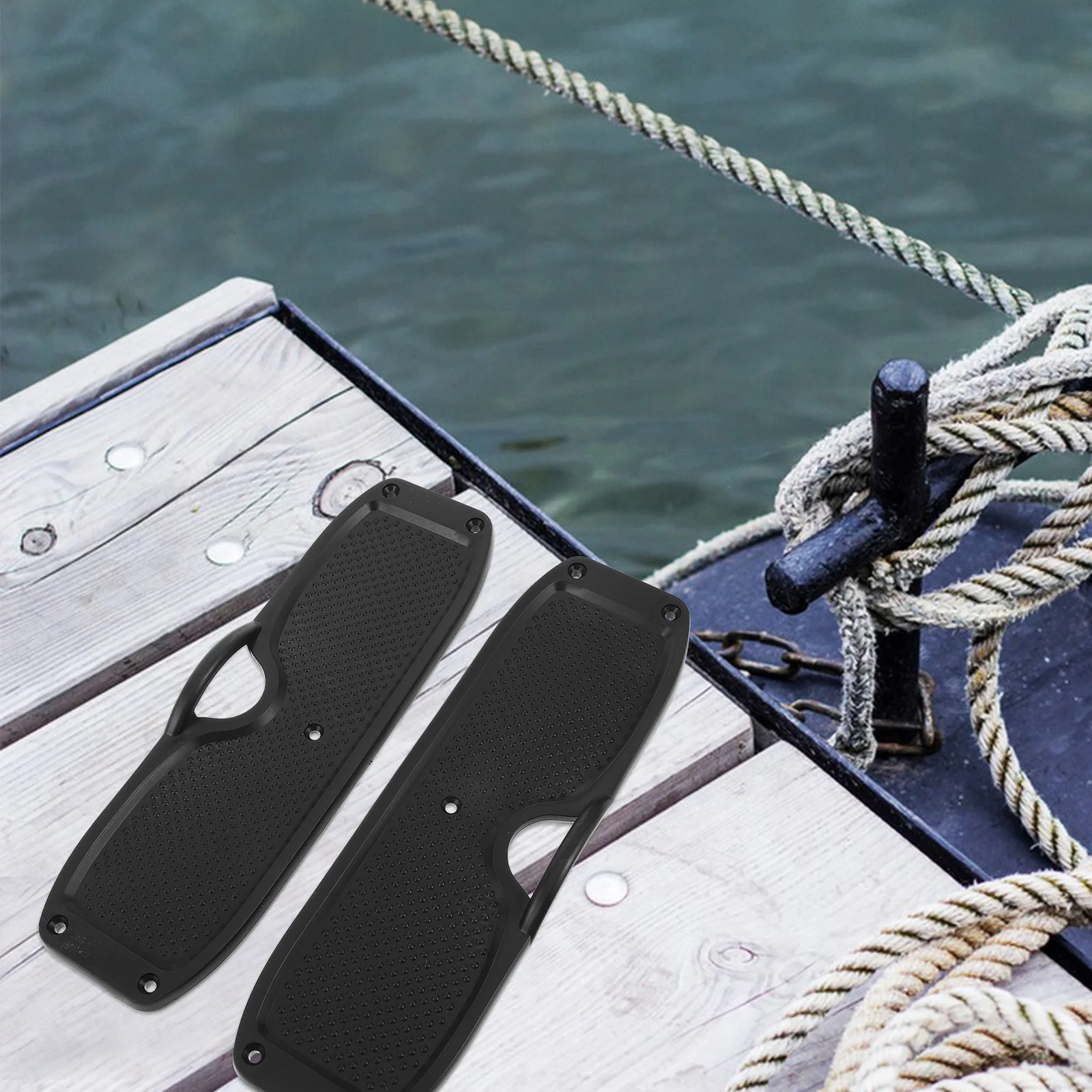 

2Pcs Boat Motor Mount Plastic Inflatable Boat Heavy-Duty Transom Plate Stabilizer for Kayaks Canoes Outboard Engine