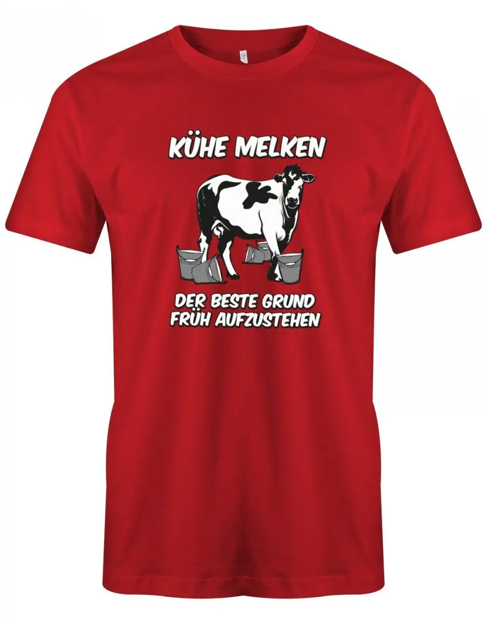 Landwirtschaft T Shirt Kühe Melken Der Beste Grund Früh Aufzustehen Landwirt Für Landwirte Herren