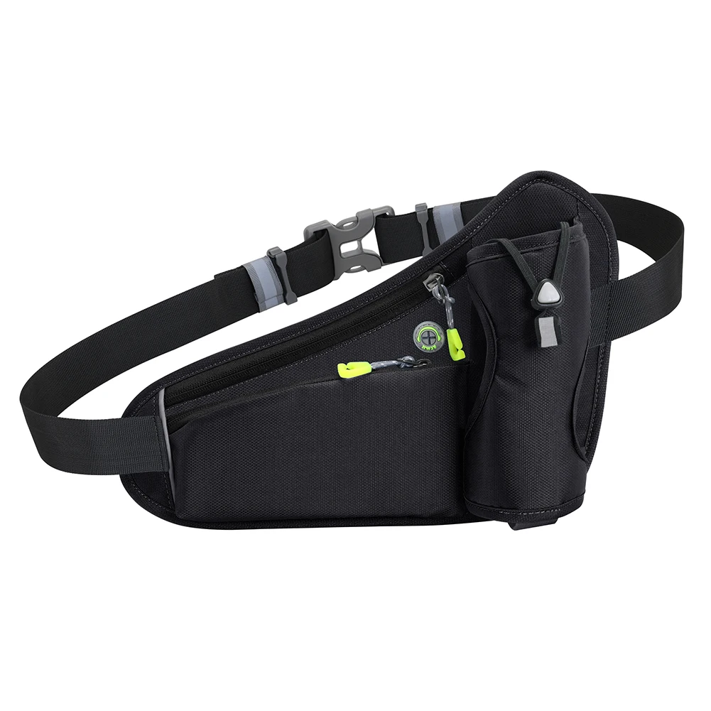 

Hydration Belt Pack Reflective Running Waist Bag Large Capacity Water Bottle Holder Bag Multifunction for Running Cycling