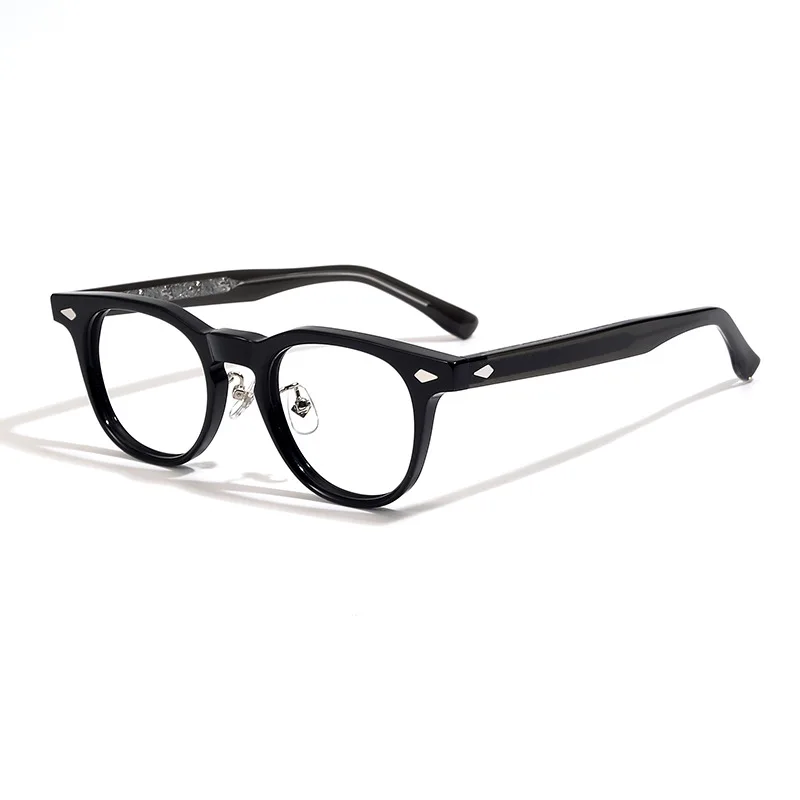 Top Quality Retro Round Optical Glasses Frame Japanese Handmade Men Acetate Eyeglasses Women Prescription Myopia Eyewear