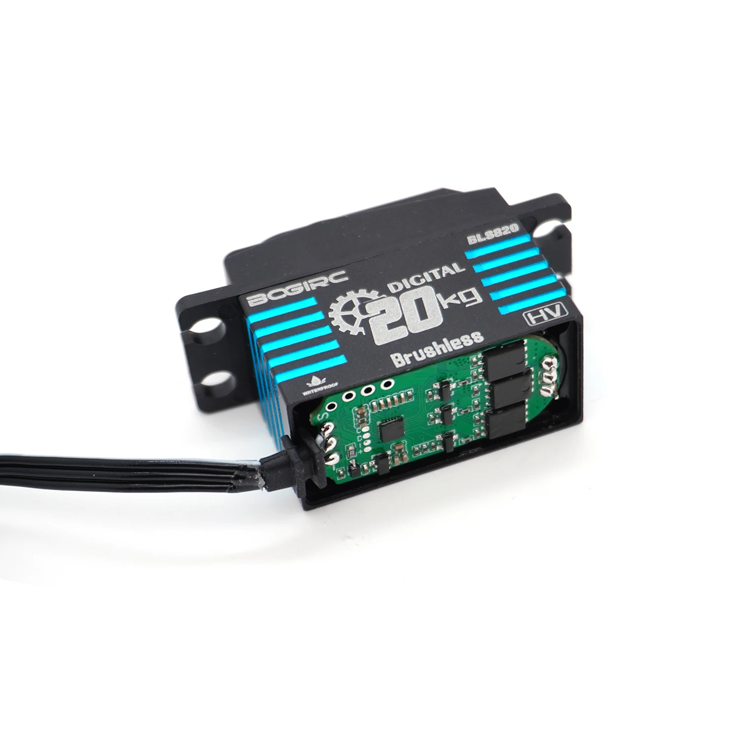 BOGIRC 1:10 1:8 RC pièce de voiture étanche haute tension engrenages métalliques 20KG 30KG 40KG 4.8V-6.0V Servo numérique pour Baja TRX4 SCX10 D90