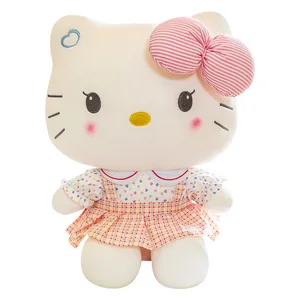 Sanrio Hello Kitty Anime Hello Kitty Boneka Mainan Plushier Bantal Lembut Hadiah Ulang Tahun untuk Anak Perempuan Kawaii Hello Kitty Boneka Mewah 10 penjualan terbaik boneka hello kitty besar - №