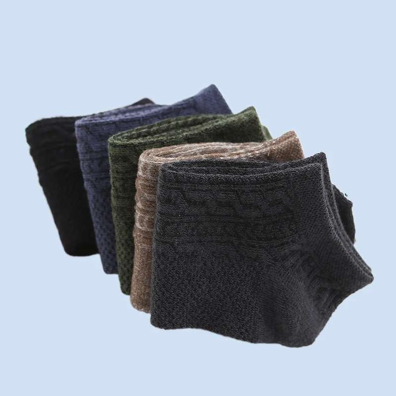 Chaussettes Courtes pour Homme, Tube Court, Dépistolet ant, Respirantes, Minces, Collection Printemps et Été, 5/10 Paires