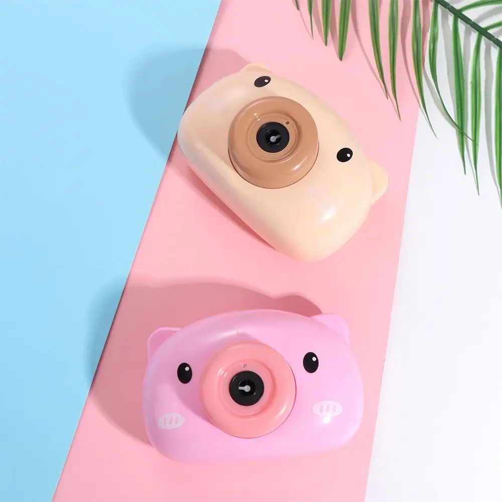 Creativo Durevole Chilren Bubble Machine Automatico Cartoon Sapone Bubble Maker Forma della fotocamera Maiale Cartoon Bubble Blower Ragazze Ragazzi