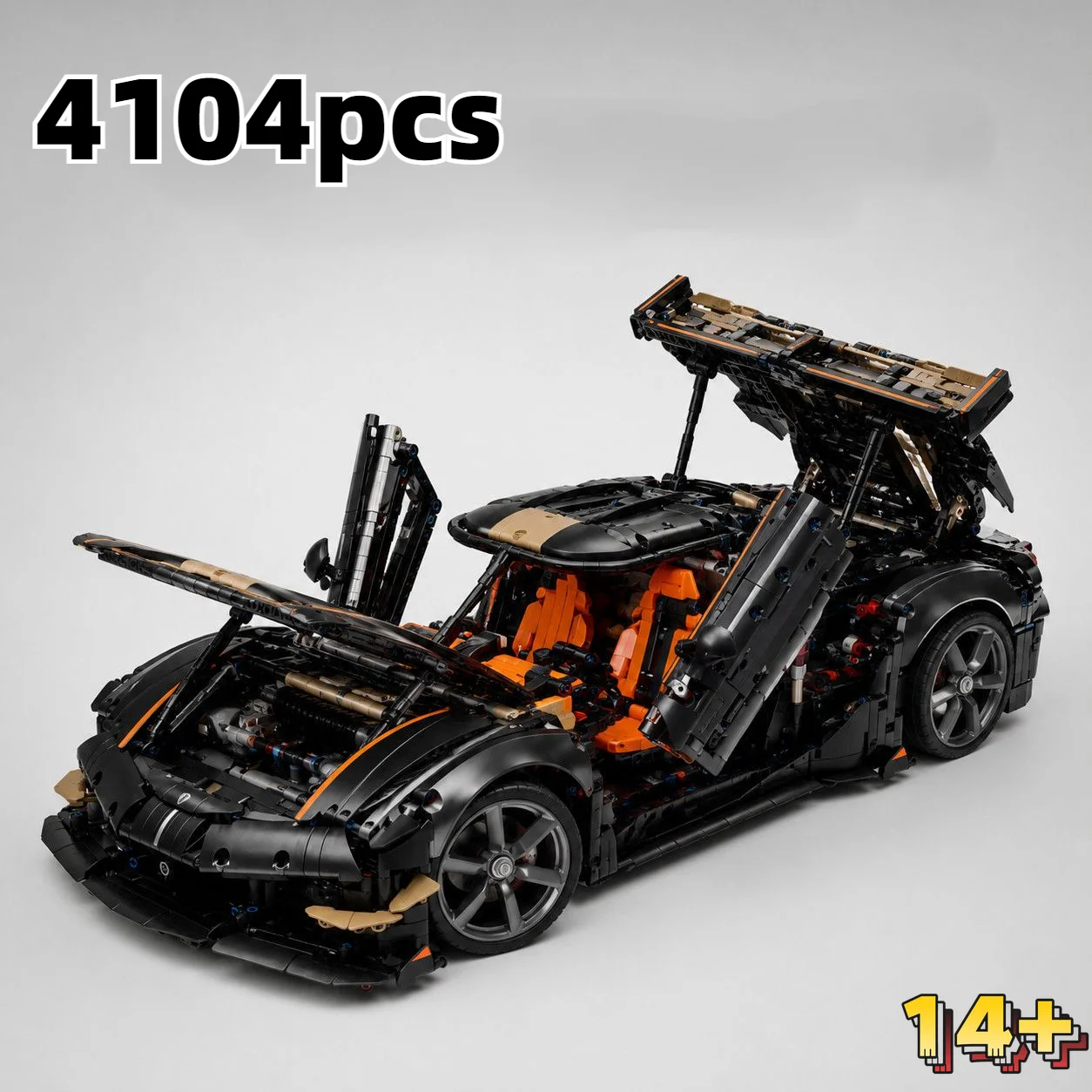 Oferta Especial: 4104 Peças de Blocos de Montar de Carro de Corrida de Alta Tecnologia – Presentes de Natal para Adultos e Amigos