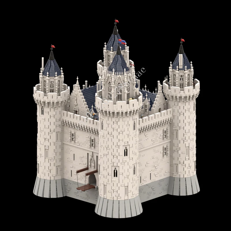 32083PCS MOC Medieval Castle Building Block Model Chateau de Haute-Dogue-sur-Loire Castle Brick DIY Set Mans For Holiday Gifts
