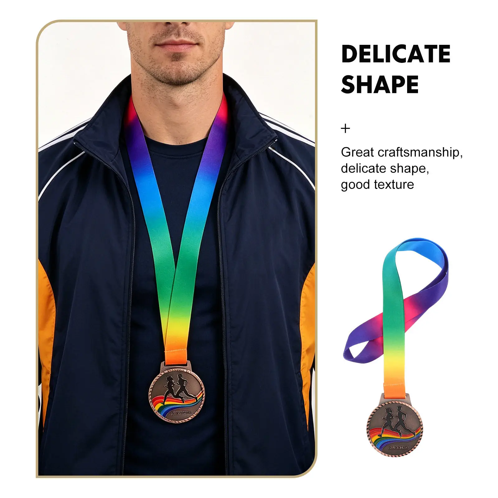 Outdoor Marathon Medal Metal Running Race Award Winner Prize Sports Competition Medals Participation Medals Racing Medal