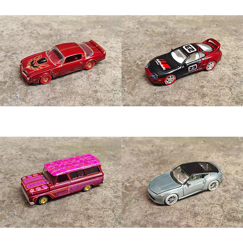 

Aw JL 1:64 Fink Mouse Challenger Hellcat Shelby Alloy Die Casting Model Collect Ornaments No Box