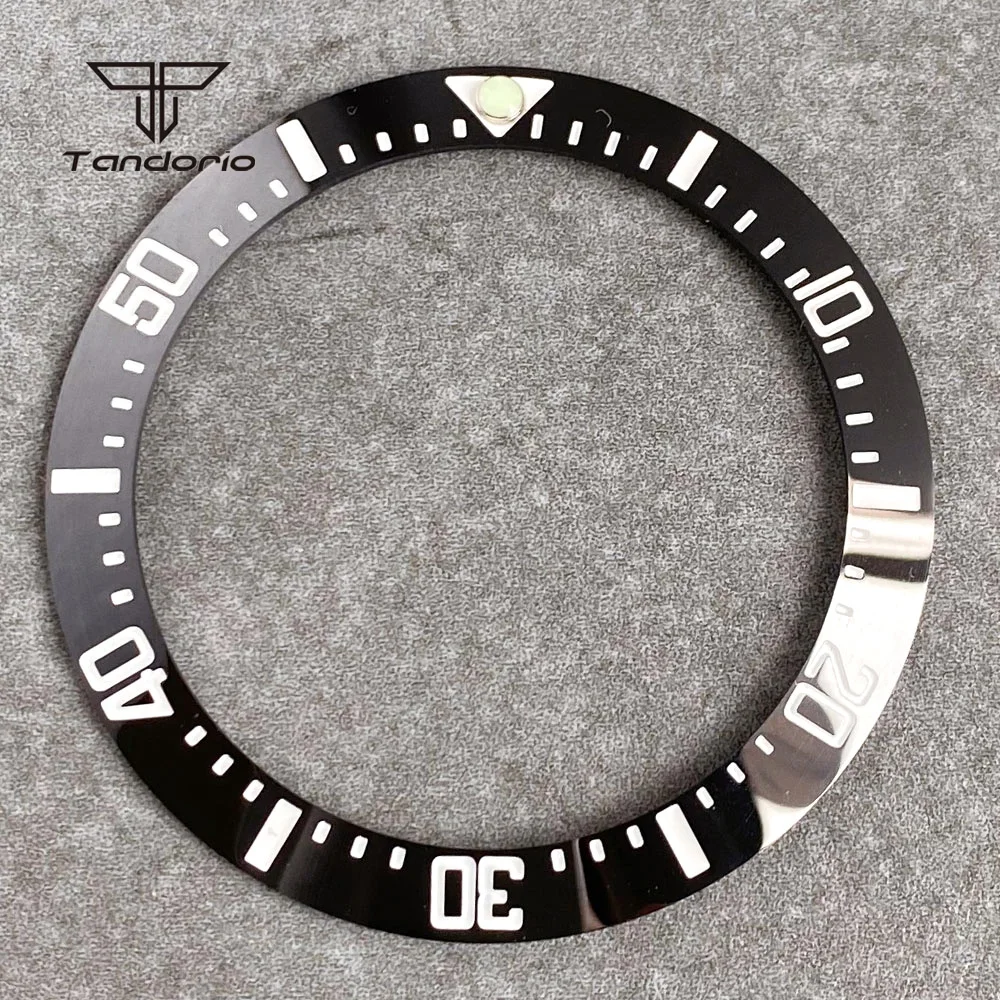 39.8mm*31.6mm Ceramic Aluminum Multicolor Sloped Watch Bezel Insert Ring Fit for 43mm SUB GMT Wristwatch Mod Accessories Parts