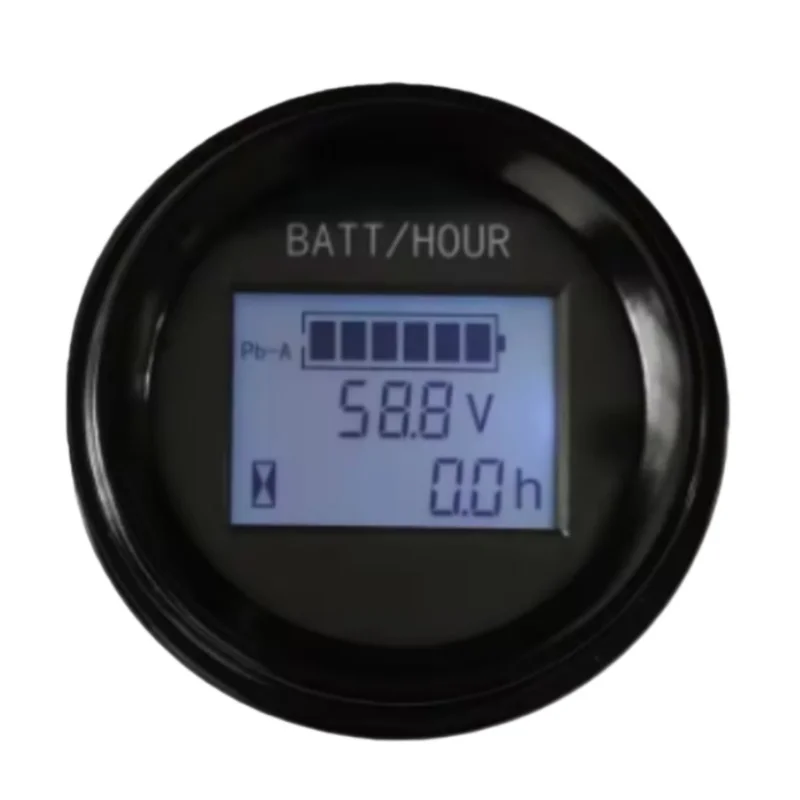 

DC 12/24/48V LED Battery Indicator Round Golf Cart Battery Meter for LiFePO4 Lead-Acid Lithium Battery Ezgo Club Car Yamaha