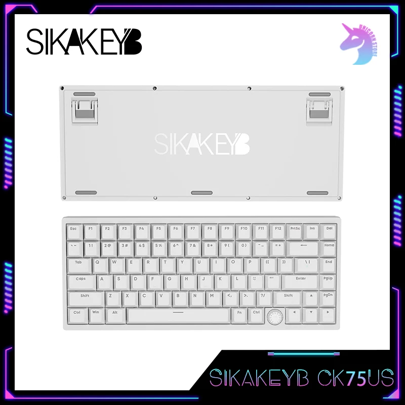 

SIKAKEYB CK75US Mechanical Keyboard Magnetic Switch Keyboard Ergonomics Trigger Quickly PBT Hot swap RGB Gaming Keyboard Gifts