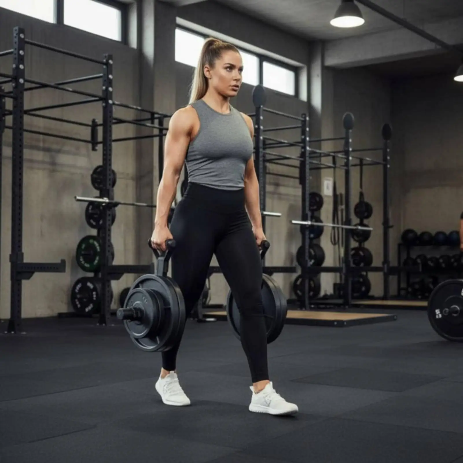 Multi-size Barbell Plate Holder Organizer Rack Fitness Equipment Accessory for Home and Commercial Gym view 2