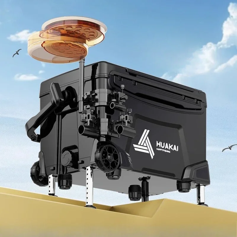 

​​Nordic Creative Ultra-Light Wheeled Fishing Chair Tackle Box All-in-One Design Portable Outdoor Camping Furniture Stool FYFC​