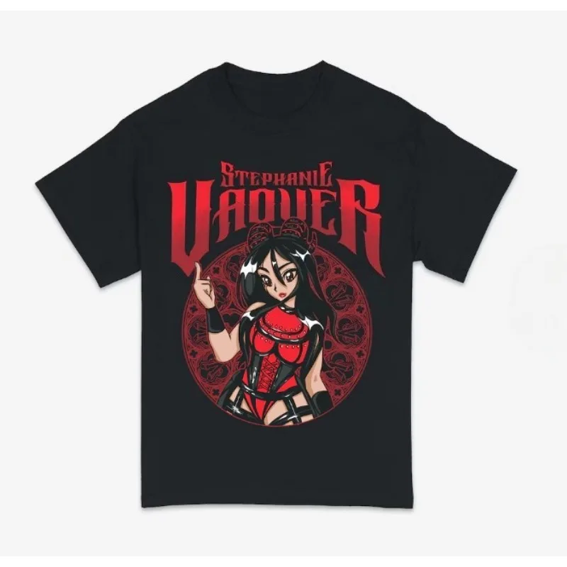 Stephanie Vaquer Merch  Tee T-shirt Merch Men Short Sleeve Tee Unisex Tops Clothes Causal Female Y2K Tops