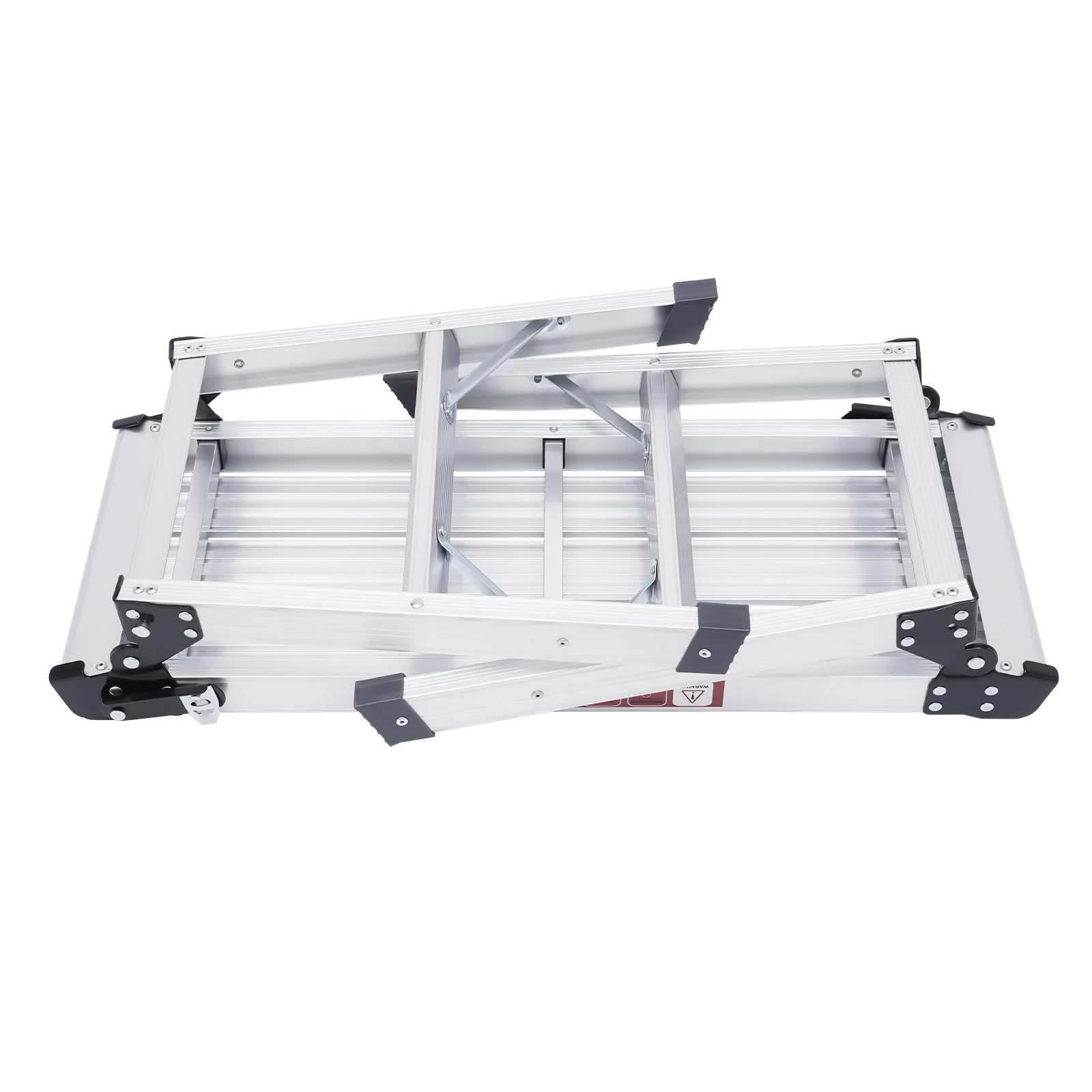Aluminiumlegierung Plattform-Stufenleiter Faltbar 330lbs Tragfähigkeit Vielseitig Einsetzbar zum Autowaschen Fensterreinigung Dekorieren Camping – Detail 6