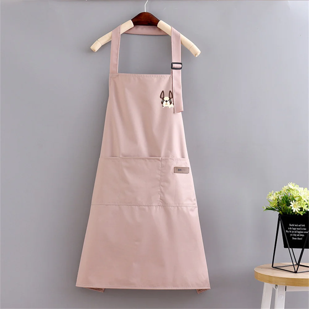 Fashion Waterproof Breathable Apron Kitchen Cooking Women Work Clothes Men\'S Oil Proof Coffee Apron Kitchen Accessories