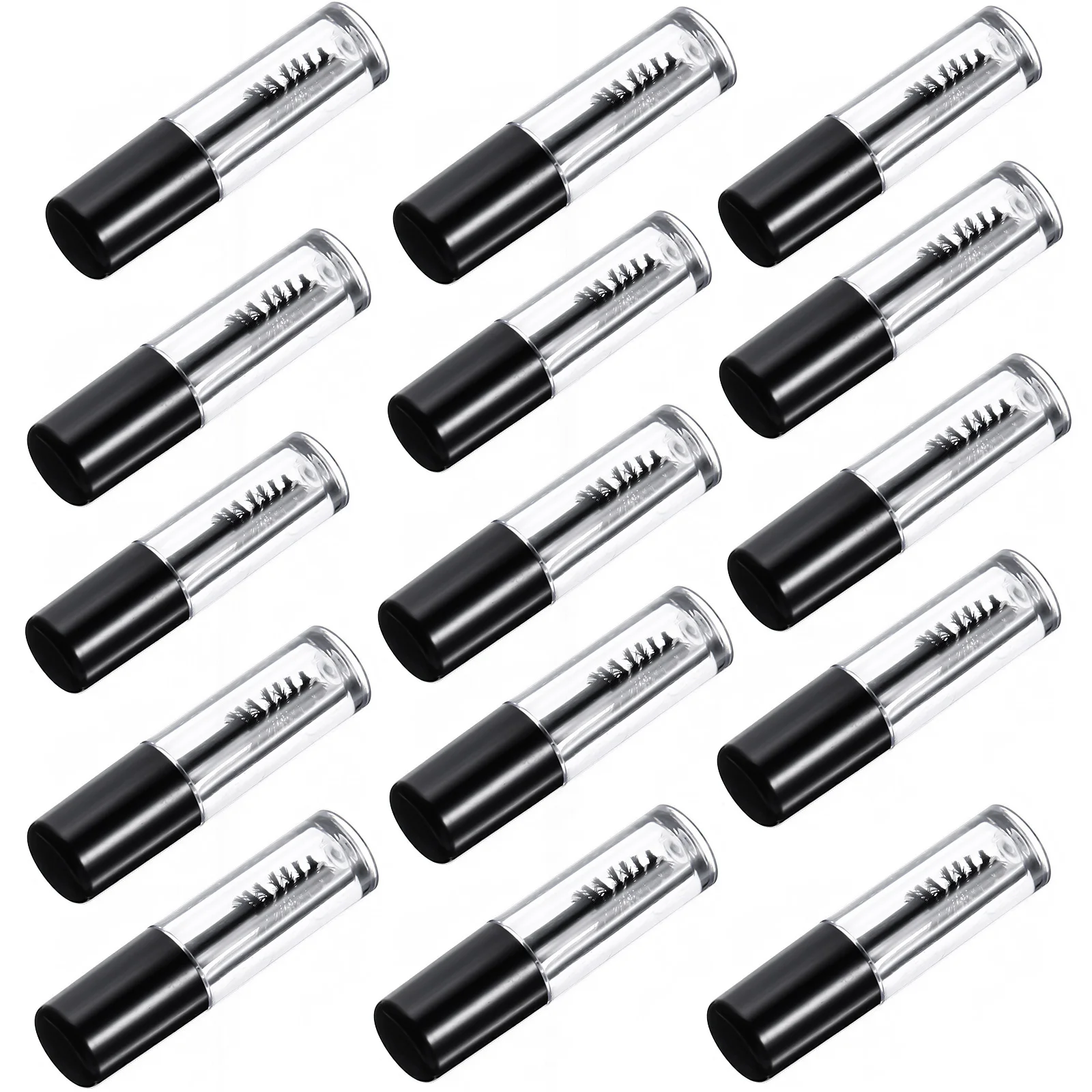 20Pcs Empty Eyelash Tubes Reusable Clear Mascara Bottles Small Capacity Portable Dispenser for Lash Growth Use